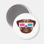 3D Pug Magneet (Voorkant / Achterkant)