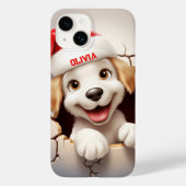 3D Puppy Kerstmis Case-Mate iPhone Case (Achterkant)