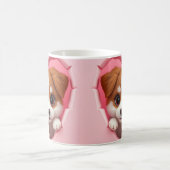3d puppy mok wrap, 3d ontwerp mok wrap (Center)