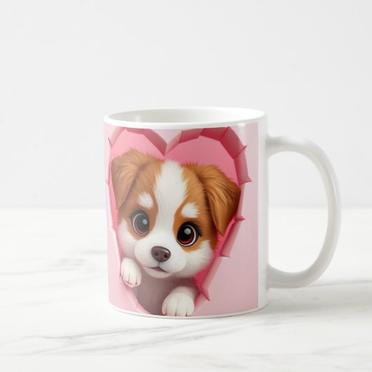 3d puppy mok wrap, 3d ontwerp mok wrap (Rechts)