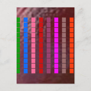 3D Pure Gold in regenboogpatronen Briefkaart