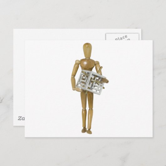 3D-puzzel werken Briefkaart (Voorkant / Achterkant)