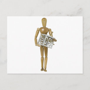 3D-puzzel werken Briefkaart