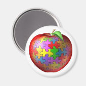 3D Puzzle Apple Magneet (Voorkant / Achterkant)