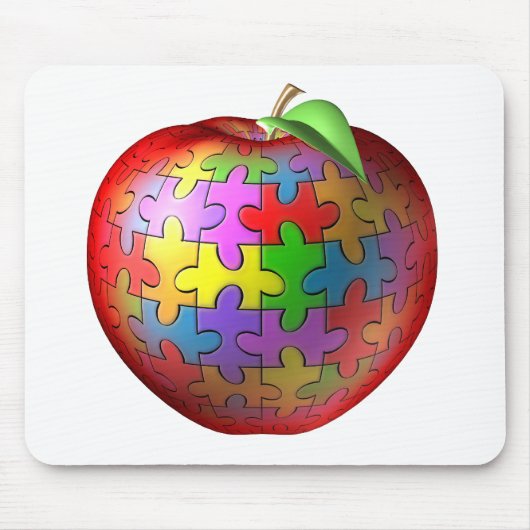 3D Puzzle Apple Muismat (Voorkant)