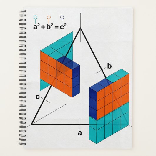 3D Pythagorean Theorem Math Planner (Voorkant)