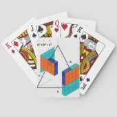 3D Pythagorean Theorem Math Playing Cards Pokerkaarten (Achterkant)