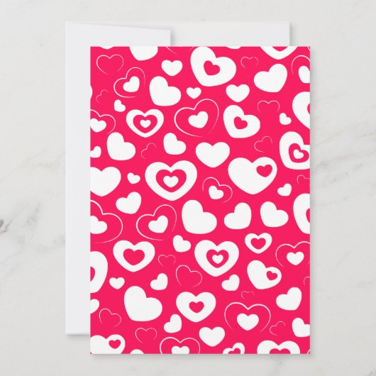 3D Queen of Hearts Uitnodiging voor verjaardag (Achterkant)