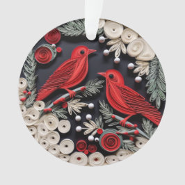 3D Quilled Papier Art Vogels Ornament