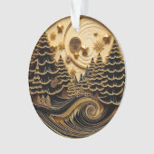 3D Quilling Effect Forest Ornament (voorkant)