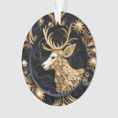 3D Quilling Effect Rendier Ornament (voorkant)