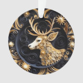 3D Quilling Effect Rendier Ornament (voorkant)