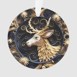 3D Quilling Effect Rendier Ornament