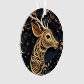 3D Quilling Effect Rendier Ornament (voorkant)