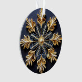 3D Quilling Effect Sneeuwvlok Ornament (voorkant)