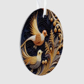 3D Quilling effect vogels Ornament (voorkant)