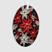 3d Quilling Kerst Bloem Ornament (voorkant)