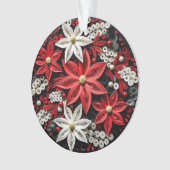 3d Quilling Kerst Bloem Ornament (voorkant)