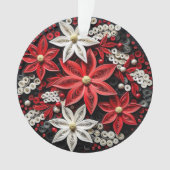 3d Quilling Kerst Bloem Ornament (voorkant)