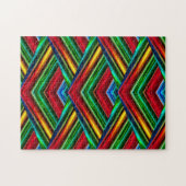 3D Rainbow Diamonds | Colorful Perspective Legpuzzel (Horizontaal)