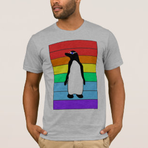 3D Rainbow Penguin T-shirt