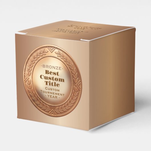 3D realistische bronzen medaille aangepaste bewerk Bedankdoosjes (Voorkant Zijde)
