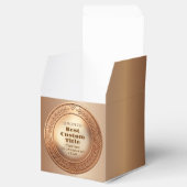 3D realistische bronzen medaille aangepaste bewerk Bedankdoosjes (Geopend)