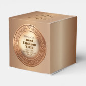 3D realistische bronzen medaille aangepaste bewerk Bedankdoosjes (Achterkant)