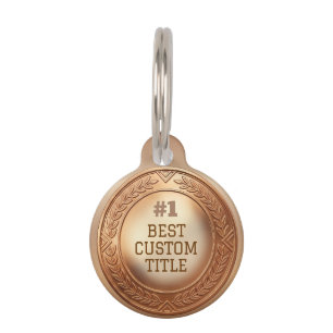 3D realistische bronzen medaille aangepaste bewerk Huisdierpenning