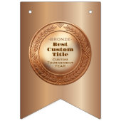 3D Realistische Bronzen Medaille Aangepaste Bewerk Vlaggetjes (Eerste vlag)