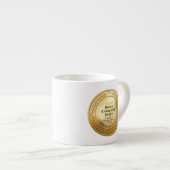 3D realistische gouden medaille aangepaste bewerkb Espresso Kop (Voorkant rechts)