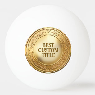 3D realistische gouden medaille aangepaste bewerkb Pingpongbal