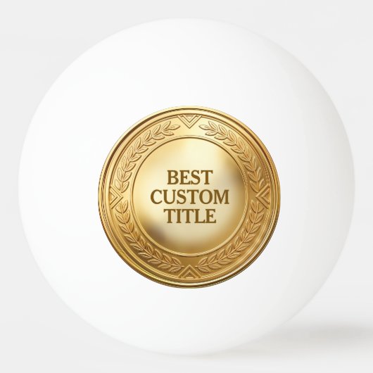 3D realistische gouden medaille aangepaste bewerkb Pingpongbal (Voorkant)
