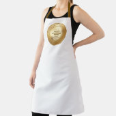 3D realistische gouden medaille aangepaste bewerkb Schort (Insitu)