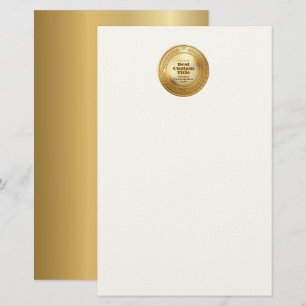 3D Realistische Gouden Medaille Aanpasbare Ondersc Briefpapier