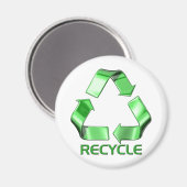 3d Recyclen grafisch Magneet (Voorkant / Achterkant)