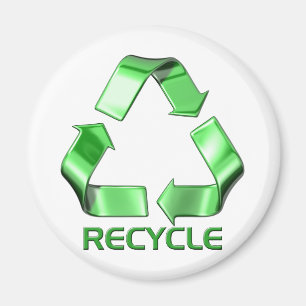 3d Recyclen grafisch Magneet
