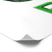 3d Recyclen grafisch Poster (Hoek)