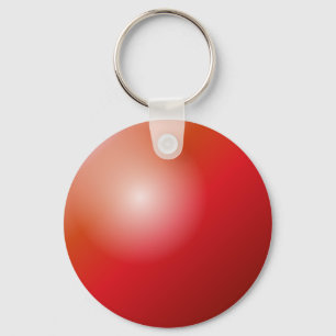 3D Red Ball Sleutelhanger
