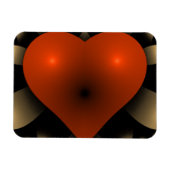 3D Red Heart Magneet (Horizontaal)