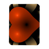 3D Red Heart Magneet (Verticaal)