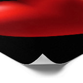 3D Red Heart Poster (Hoek)