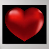 3D Red Heart Poster (Voorkant)