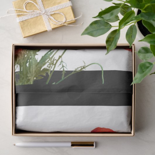 3D Red Poppy Flower Decoupage Paper Tissuepapier (Geschenk)