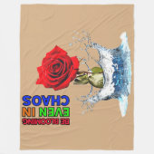 3D RED ROSE Fleece Deken! Deken (Voorkant)