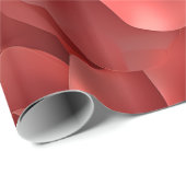 3D Red Roses Naadloze Patroon Valentijnsdag Cadeaupapier (Rol Hoek)