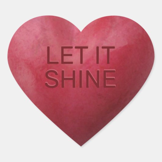 3D Red Snoep Heart Message Gezegde Gift Stickers (Voorkant)