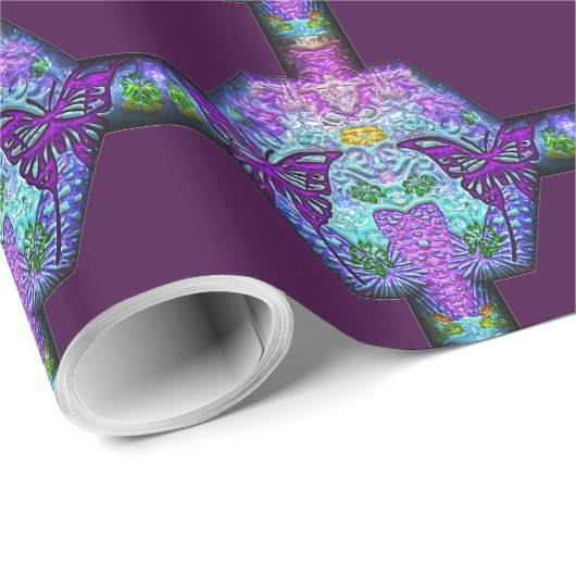 3D reflecterend raster 1 inpakpapier (Rol Hoek)