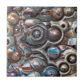 3D Reflecties van koper Tegeltje (Voorkant)