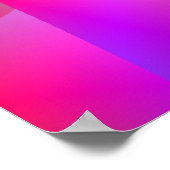 3d regenboogaccentmuurkunst door Halima Ahkdar Poster (Hoek)